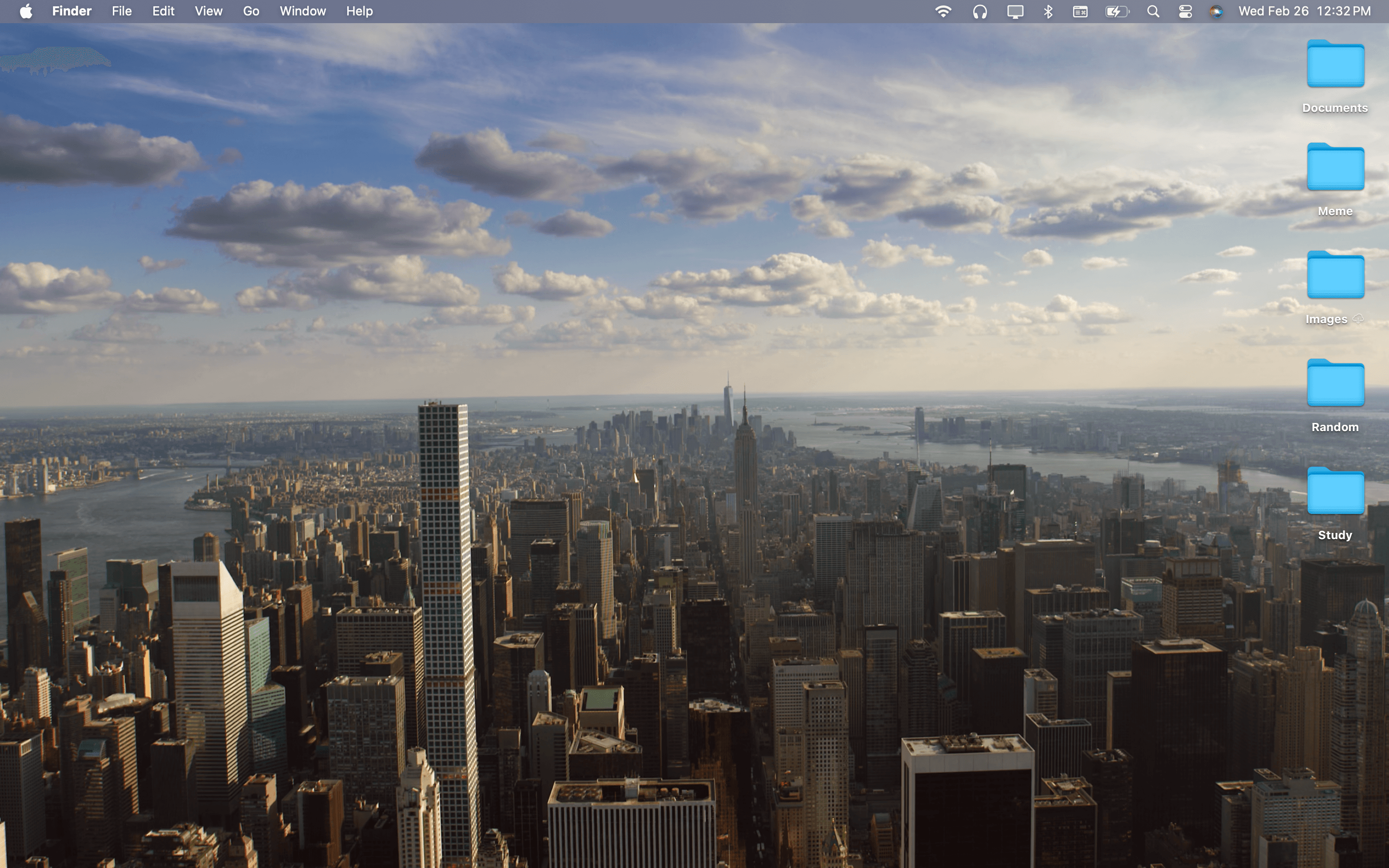 Desktop after running our script